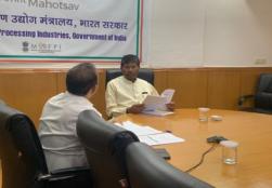 Project Approval Committee meeting was held today under the chairpersonship of Hon'ble Minister @pashupatiParas, MOFPI to consider the project proposals received under Operation Greens Scheme.