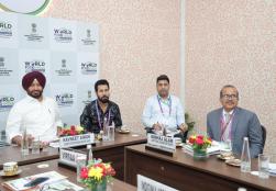 Minister of State for Food Processing Industries, Shri Ravneet Singh Bittu today interacted with the beneficiaries of #PMFMEScheme during #WorldFoodIndia2024 and appreciated the inspiring efforts made by them in the #FoodProcessing sector.  #ProcessingForProsperity