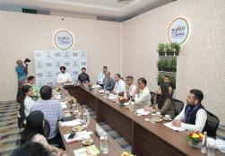 Minister of State for Food Processing Industries, Shri Ravneet Singh Bittu today interacted with the beneficiaries of #PMFMEScheme during #WorldFoodIndia2024 and appreciated the inspiring efforts made by them in the #FoodProcessing sector.  #ProcessingForProsperity