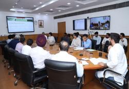 Union Minister for Food Processing Industries Shri Chirag Paswan chaired the Project Approval Committee (#PAC) meeting today at Panchsheel Bhawan, New Delhi. Project proposals for setting up of multiproduct food irradiation units under the sub-scheme Cold Chain of #PMKSY were discussed in the meeting.
