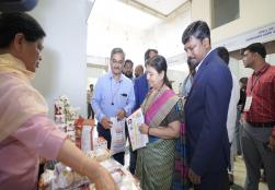 Smt. Anita Praveen, Secretary, Ministry of Food Processing Industries, Government of India interacted with Micro Food Processing Enterprises showcasing food products