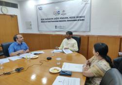  Union Minister of #MOFPI Shri Pashupati Kumar Paras chaired the Project Approval Committee (#PAC) meeting at Panchsheel Bhawan in New Delhi today, during which project proposals under the #CEFPPC Scheme were discussed.