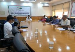 Union Minister Shri Pashupati Kumar Paras chaired an Inter-Ministerial Approval Committee (IMAC)  meeting on Operation Greens under Pradhan Mantri Kisan Sampada Yojana (#PMKSY). The long-term proposals under the scheme were discussed in detail in the meeting.