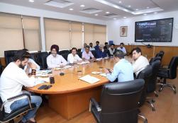 Union Minister for Food Processing Industries Shri Chirag Paswan chaired the Project Approval Committee (#PAC) meeting today at Panchsheel Bhawan, New Delhi. Project proposals for setting up of multiproduct food irradiation units under the sub-scheme Cold Chain of #PMKSY were discussed in the meeting.