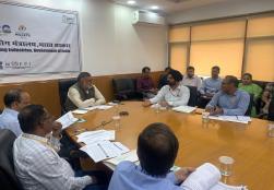 Union Minister of State for #MOFPI Shri Prahlad Singh Patel chaired a review meeting at Panchsheel Bhawan today, in which progress of #PMKSY was discussed.