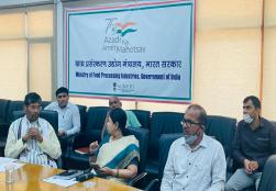 केंद्रीय मंत्री श्री पशुपति कुमार पारस ने अंतर्राष्ट्रीय मिलेट्स वर्ष 2023 के दौरान MoFPI की प्रस्तावित गतिविधियों पर आधारित एक बैठक की अध्यक्षता की।