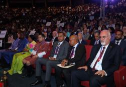 Mega food event @worldfoodindia has been inaugurated at Bharat Mandapam, New Delhi, marking the beginning of a global platform for food industry innovation, collaboration, and growth. The inaugural session was graced by the presence of Shri @JoshiPralhad, Union Minister of Consumer Affairs, Food and Public Distribution,  Shri @iChiragPaswan, Minister of Food Processing Industries, & Shri @RavneetBittu, Minister of State, MoFPI & Railways highlighting the government's commitment to transforming India into a 