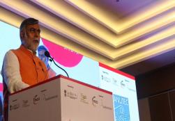 Union Minister of State Shri @prahladspatel launched the '15th Annapurna-Anufood India' program. He said that after the last ten decades, the use of coarse cereals in daily diet has increased. Also discussed the challenges faced by #Millets in food proces