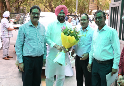 Union Minister Shri Ravneet Singh Bittu assumed charge as Minister of State for Food Processing Industries at Panchsheel Bhawan, New Delhi, today.