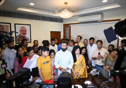 Union Minister Shri Chirag Paswan  took charge as the Minister of Food Processing Industries at Panchsheel Bhawan, New Delhi, today.