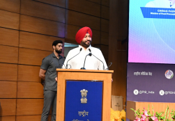 Union Minister of Food Processing Industries, Shri Chirag Paswan and Union Minister of State for Food Processing Industries, Shri Ravneet Singh, launched the website and mobile application for World Food India 2024 in a curtain raiser event at National Media Centre, New Delhi today.