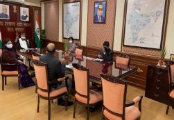 केंद्रीय मंत्री श्री पशुपति कुमार पारस जी की अध्यक्षता में ‘क्षमता विकास योजना’ पर आधारित एक बैठक हुई। बैठक में इस विषय पर आधारित एक प्रस्तुतीकरण की गयी।