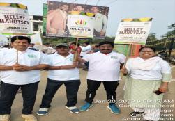 A 2km marathon organized in Vizianagaram, Andhra Pradesh on 20 th January for a cause to promote Millets