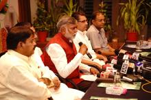 MOFPI  व मध्यप्रदेश सरकार के संयुक्त तत्वाधान में 16 अप्रैल 2022 को जबलपुर में होने वाले खाद्य प्रसंस्करण क्षेत्र पर आधारित एक विशेष कार्यशाला पर आज केंद्रीय राज्यमंत्री श्री प्रहलाद सिंह पटेल जी ने जबलपुर में एक प्रेसवार्ता को संबोधित किया।