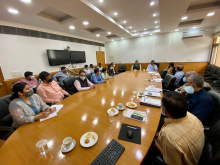 Union Minister Shri Pashupati Kumar Paras in the presence of MOS Shri Prahlad Singh Patel had a briefing meeting with the Program Management Agencies of Pradhan Mantri Kisan SAMPADA Yojana (PMKSY).