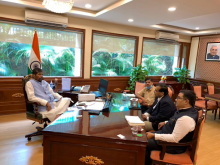 Union Minister Shri Pashupati Kumar Paras had a courtesy meeting with the senior officials of PepsiCo India today at Panchsheel Bhawan.