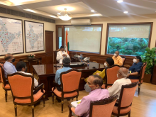 Union Minister Shri Pashupati Kumar Paras held his first meeting with the senior officers of the Ministry after taking charge as the Minister for the Food Processing Industries at Panchsheel Bhawan