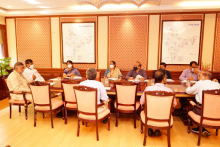 Union Minister Shri Pashupati kumar Paras in the presence of MoS Shri Prahlad Singh Patel chaired a review meeting on the Mega Food Park Scheme & Agro Processing Cluster Scheme of the MoFPI under the Pradhan Mantri Kisan Sampada Yojana.