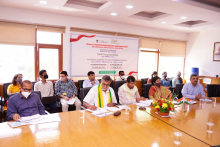 केंद्रीय मंत्री श्री पशुपति कुमार पारस और श्री प्रहलाद सिंह पटेल की संयुक्त अध्यक्षता में प्रधानमंत्री सूक्ष्म खाद्य उद्योग उन्नयन योजना  की तीसरी अंतर मंत्रालयी अधिकार समिति (आईएमईसी) की बैठक हूई। इस बैठक में योजना के कार्यान्वयन की प्रगति की समीक्षा की गई।