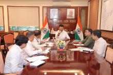 Shri Chirag Paswan, Union Minister, #MOFPI chaired the 12th Approval Committee meeting of #PLIScheme with departmental officials of the Ministry.Various topics related to investment, production capacity and strengthening the food processing sector were discussed in the meeting.#ProcessingForProsperity