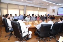 A meeting was held at Panchsheel Bhawan, New Delhi under the co-chairmanship of Shri Chirag Paswan, Union Minister, #MOFPI and Shri Ravneet Singh Bittu, Union Minister of State, #MOFPI, during which the ongoing preparations for the upcoming mega food event ‘World Food India’ were reviewed. Also in the meeting, the Hon’ble Ministers gave their respective guidelines on various aspects of the event.