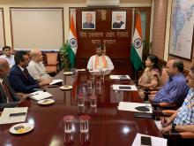 A Sri Lankan delegation held a meeting with the Union Minister Shri Pashupati Kumar Paras at Panchsheel Bhawan in Delhi. In the meeting, opportunities in the food processing sector were discussed in detail.