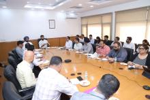 A meeting was held at Panchsheel Bhawan, New Delhi under the co-chairmanship of Shri Chirag Paswan, Union Minister, #MOFPI and Shri Ravneet Singh Bittu, Union Minister of State, #MOFPI, during which the ongoing preparations for the upcoming mega food event ‘World Food India’ were reviewed. Also in the meeting, the Hon’ble Ministers gave their respective guidelines on various aspects of the event.