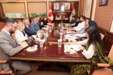 The Premier of Saskatchewan, the Honourable Scott Moe, along with a Canadian delegation, met with Shri Chirag Paswan, Union Minister of Food Processing Industries, at Panchsheel Bhawan, New Delhi.  During the meeting, a constructive discussion was held regarding concrete opportunities for collaboration between India and Saskatchewan in the sectors of food processing and agri-value chains.  Both sides explored the potential for strengthening partnerships in the fields of technology, investment, innovation, a