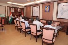 Shri Chirag Paswan, Hon’ble Union Minister, #MOFPI, held a meeting with ministry officials where a detailed presentation on the #ChintanShivir was delivered. The discussion focused on strengthening the food processing sector, boosting investments, reinforcing the value chain, and creating new opportunities for farmers and entrepreneurs. #ProcessingForProsperity Shri Chirag Paswan, Hon’ble Union Minister, #MOFPI, held a meeting with ministry officials where a detailed presentation on the #ChintanShivir was delivered. The discussion focused on strengthening the food processing sector, boosting investments, reinforcing the value chain, and creating new opportunities for farmers and entrepreneurs. #ProcessingForProsperity