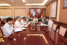 Shri Chirag Paswan, Union Minister, #MOFPI chaired the 12th Approval Committee meeting of #PLIScheme with departmental officials of the Ministry.Various topics related to investment, production capacity and strengthening the food processing sector were discussed in the meeting.#ProcessingForProsperity