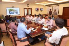 A meeting was held today under the chairmanship of Union Minister for Food Processing Industries Shri Chirag Paswan at Panchsheel Bhawan, New Delhi, during which the ongoing preparations for the global food event #WorldFoodIndia2025 were reviewed. In the meeting, he also gave his guidelines on various aspects of the event.