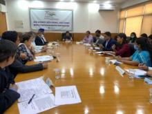 मंत्रालय की सचिव, श्रीमती अनीता प्रवीन ने उद्योग और खाद्य प्रसंस्करण क्षेत्र के समग्र और मजबूत विकास सुनिश्चित  करने हेतु खाद्य प्रसंस्करण क्षेत्र में अग्रणी खाद्य कंपनियों के प्रतिनिधियों साथ एक गोलमेज बैठक की अध्यक्षता की।