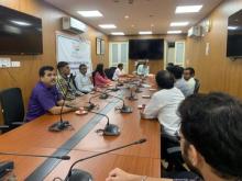 During the #HindeepKhwada being celebrated by the Department of Official Language, Ministry of Food Processing Industries today, MTS in Ministry. A 'Debate' competition was organized for the employees.