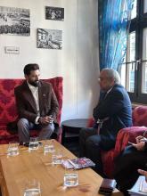 Union Minister of #MOFPI Shri Chirag Paswan  had a meeting with Mr Chandrajit Banerjee, Director General of Confederation of Indian Industry at #WEF25 in Davos and discussed strategies for making India a global hub for #foodprocessing through dynamic public-private partnerships. 