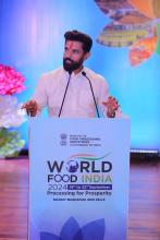 Union Minister Shri Chirag Paswan, in his address during the inauguration of #WFI2024, highlighted India's progress in adopting cutting-edge technologies, promoting rural employment, empowering women entrepreneurs and encouraging investment and innovation in the agri-food sector. .