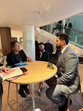 Union Minister of #MOFPI, Shri Chirag Paswan , had a meeting with Ms Tania Strauss, Head, Food and Water, World Economic Forum. The discussion focused on critical issues such as reducing agricultural waste, ensuring food security, promoting investments and leveraging technological innovation to address global food challenges. Both leaders emphasized the importance of collaboration to tackle these issues and expressed a shared commitment to working together.    #IndiaAtDavos2025