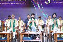 Union Minister of #MOFPI, Shri ChiragPaswan, while addressing the convocation ceremony at NIFTEM, Thanjavur, emphasised that the graduating students, trained in food technology and innovation, will contribute significantly to nation's #MakeinIndia and #AtmanirbharBharat initiatives and enhance the global recognition of Indian food products.