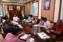 Union Minister of #MOFPI, Shri Chirag Paswan, chaired a review meeting of #PLISFI at Panchsheel Bhawan, New Delhi, today with ministry's senior officials to assess the status of all ongoing projects under the scheme.   #ProcessingForProsperity  #WorldFoodIndia2024