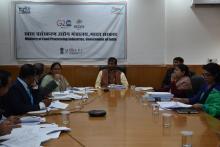 Union Minister of #MOFPI Shri Pashupati Kumar Paras chaired the Project Approval Committee (#PAC) meeting along with Union Minister of State Km Shobha Karandlaje to review the proposals received under various sub-schemes of #PMKSY at Panchsheel Bhawan in New Delhi today.