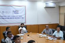  Union Food Processing Industries Minister Shri Chirag Paswan today chaired the review meeting of 'IT Cell Portable' held at #MOFPI located at Panchsheel Bhawan, New Delhi and gave guidelines to the officials regarding the same.