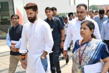Union Minister of #MOFPI, Shri Chirag Paswan, visited Bharat Mandapam today to take stock of preparations for the upcoming mega food event World Food India , to be held from September 19-22, 2024. He instructed the officials of the Ministry and representatives from FICCI  and @investindia  to leave no stone unturned to make the event a global success.