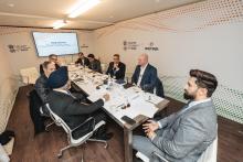 Union Minister of #MOFPI, Shri Chirag Paswan , chaired a roundtable discussion on 'India’s Rise as the World’s Food Basket' at #WEF25 in Davos. Hon'ble Minister outlined India’s vision for becoming the global food hub through innovation, sustainability, and robust supply chains.  #Davos2025 #IndiaAtDavos2025 #WorldEconomicForum