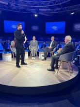 Union Minister of #MOFPI, Shri Chirag Paswan  addressed #WEF2025 session titled 'Breaking Down Food,' where he engaged with global leaders on unlocking the potential of food systems. The discussions focused on tackling challenges related to nutrition, hunger & sustainability.  #IndiaAtDavos2025 #WorldEconomicForum