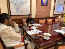 Union Minister Shri Pashupati Kumar Paras held a pre-review meeting of the approval committee of PLI Scheme for the Food Processing Industry. Secretary MOFPI, Smt. Anita Praveen along with the senior officers of the Ministry also attended the meeting