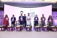 विश्व खाद्य भारत 2025 के ब्रोशर का अनावरण माननीय केंद्रीय खाद्य प्रसंस्करण उद्योग मंत्री श्री चिराग पासवान द्वारा कर्टेन रेजर में किया गया।