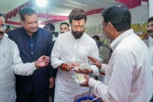 Union Minister of Food Processing Industries Shri Chirag Paswan inspected an exhibition of products prepared by beneficiaries of the #PMFMEScheme in Parbhani, Maharashtra. The #PMFME scheme is empowering women entrepreneurs and micro-food enterprises by providing local products with access to new markets and enhanced recognition. Through value addition, this initiative is imparting new momentum to 'Atmanirbhar Bharat' (Self-Reliant India) and the rural economy. #ProcessingForProsperity Union Minister of Food Processing Industries Shri Chirag Paswan inspected an exhibition of products prepared by beneficiaries of the #PMFMEScheme in Parbhani, Maharashtra. The #PMFME scheme is empowering women entrepreneurs and micro-food enterprises by providing local products with access to new markets and enhanced recognition. Through value addition, this initiative is imparting new momentum to 'Atmanirbhar Bharat' (Self-Reliant India) and the rural economy. #ProcessingForProsperity