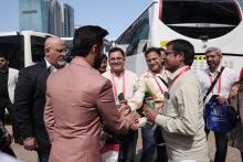 केंद्रीय खाद्य प्रसंस्करण उद्योग मंत्री श्री चिराग पासवान ने #Gulfood2025 में भारत के पवेलियन का दौरा किया और फूड इंडस्ट्री के प्रमुखों और भागीदारों के साथ भारत की क्षमताओं, नवाचारों और वैश्विक अवसरों पर चर्चा की। इस वार्ता में भारत के कृषि-खाद्य निर्यात को बढ़ाने, वैश्विक साझेदारियों को सशक्त करने और वैश्विक खाद्य व्यापार में भारत की अग्रणी भूमिका पर प्रकाश डाला गया।