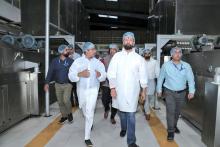 Shri Chirag Paswan, Hon’ble Minister of Food Processing Industries, inspected the noodles unit of C G Food India Pvt. Ltd. at the Greentech Mega Food Park. The automation and organized processing are significantly enhancing production capacity while creating new employment opportunities. Shri Chirag Paswan, Hon’ble Minister of Food Processing Industries, inspected the noodles unit of C G Food India Pvt. Ltd. at the Greentech Mega Food Park. The automation and organized processing are significantly enhancing production capacity while creating new employment opportunities.
