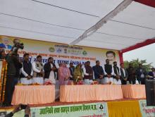 Awareness, Training and Single Click Seed Capital transfer in the presence of more than 4000 SHG members by Shri Bharat Singh Kushwah, Hon'ble Minister of State, Horticulture and Food Processing, Madhya Pradesh at Vikrant University Gwalior, Madhya Pradesh on 23 rd January  2023.