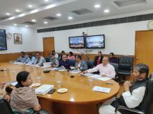 Union Minister of #MOFPI Shri Pashupati Kumar Paras chaired the Project Approval Committee (#PAC) meeting at Panchsheel Bhawan in New Delhi today to review the proposals received under various sub-schemes of #PMKSY.